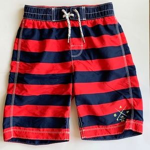 Gap Kids Boys Red & Blue Swim Shorts